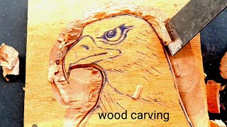 Teak wood making Bird || carving wood