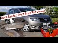 Changing Front Brake Pads on 2014 Dacia Sandero 🚗 1.2 Renault D4F Engine Duster Clio 🚗