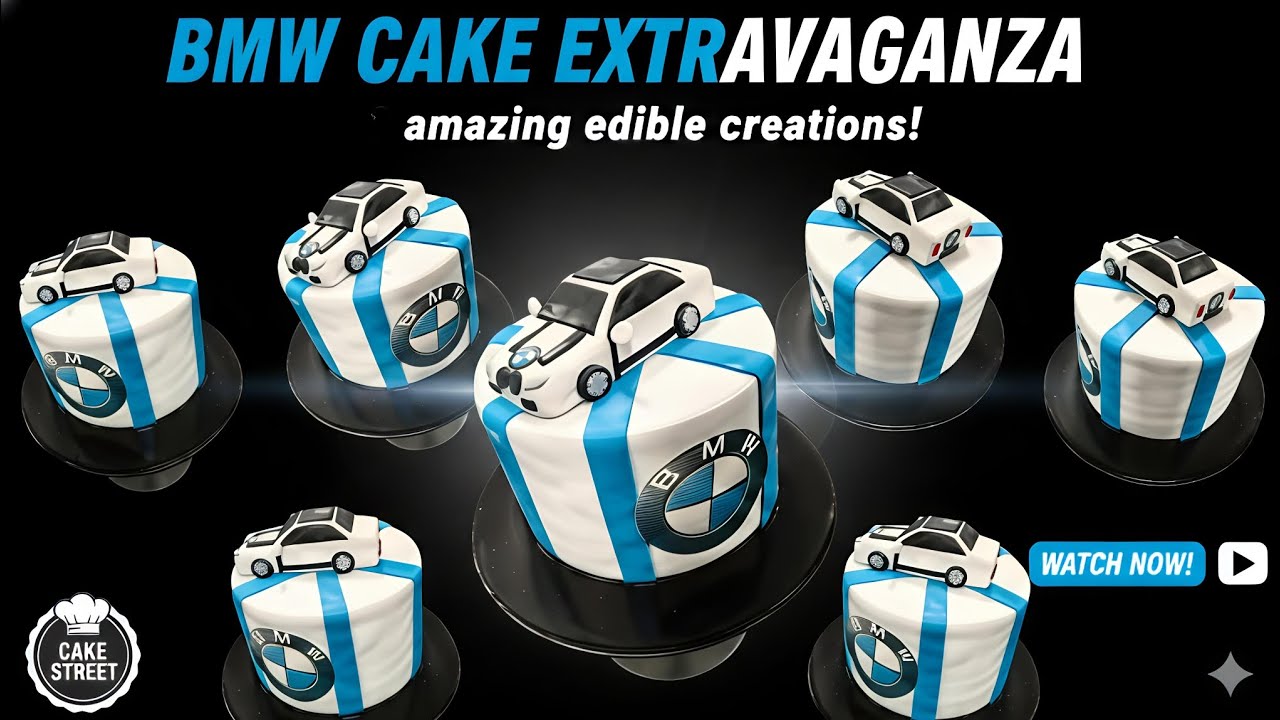 How to make a || BMW Car Cake Decorating Idea!