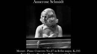 Annerose Schmidt Mozart - Piano Concerto No.27 Kurt Masur Dresden PO