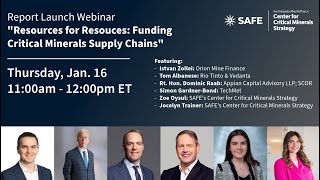 Information “Resources for Resources: Financing Critical Mineral Supply Chains” Report Launch & Webinar Guide