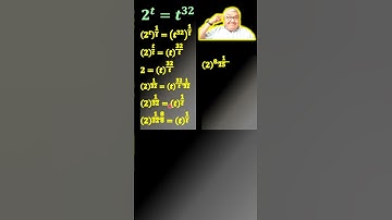Solve EXPONENTIAL Equation WITHOUT USING Logarithms