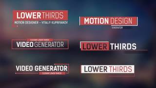 18 Lower Thirds | After Effects Template 13717185