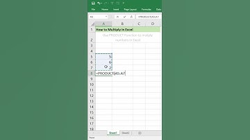 How to Multiply in Excel #Shorts