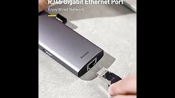 Baseus USB Type C HUB USB C to HDMI-compatible RJ45 SD Reader PD
