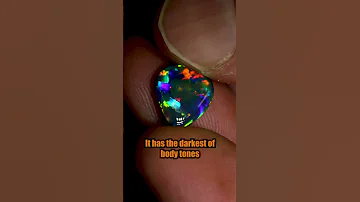 Black Opal At Its Best 16 000 A Carat Blackopal Gemstone Opal 
