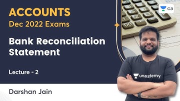 L2 | Bank Reconciliation Statement | Concept & Problems | Accounts | Darshan Jain
