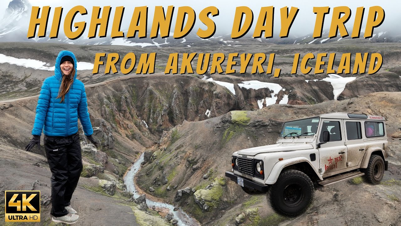 INTO THE HIGHLANDS OF ICELAND | Day Trip From Akureyri to Kerlingarfjöll & Hveravellir (Hot Springs) — Hveravellir — video poster