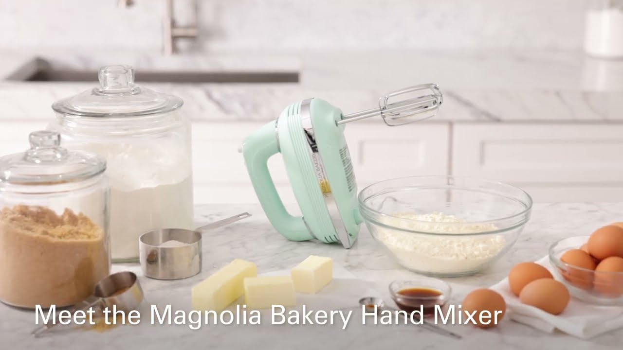 Magnolia Bakery 5 Speed Hand Mixer - Blue