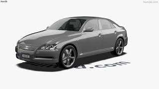 Toyota Mark X 2004 3D Model By Hum3D.com Toyota Mark X 2004 3D Model By Hum3D.com