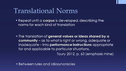 Descriptive Translation Studies