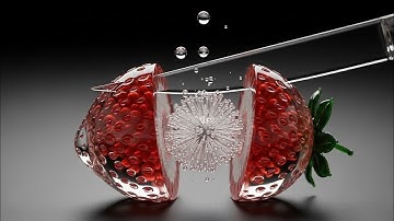 Oddly Satisfying AI ASMR Glass Fruits Cutting