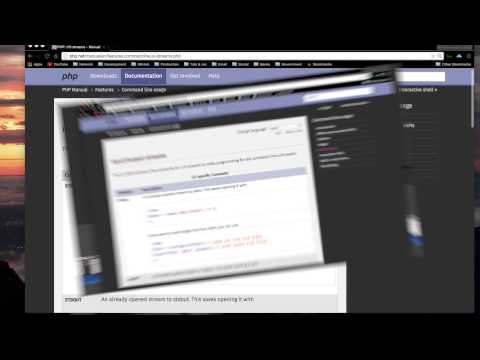 io streams for cli php