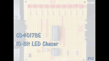 [Logic Circuit] CD4017BE 10Bit LED Chaser #ne555  #cd4017  #soldering   #led #pcblayout #pcb