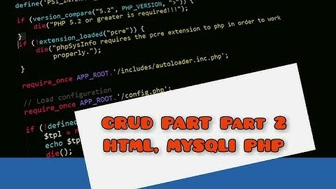 MEBUAT CRUD - PHP untuk Pemula #2 Edit dan Delete Data