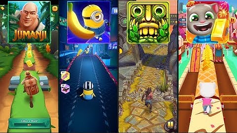 Jumanji Epic Run 🆚 Minion Rush 🆚 Temple Run 2 🆚 Talking Tom Gold Run – Runner Battle! 🔥