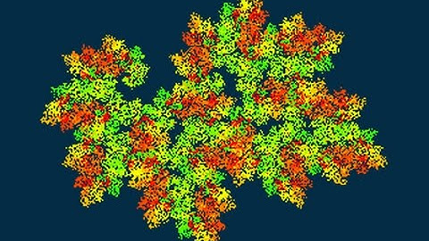 Leaf - 64 Byte Fractal Animation for MsDos
