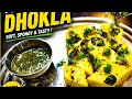 Soft & Spongy Dhokla Recipe 😋 | Easy Gujarati Snack | Homemade Dhokla 🧑🍳 | #shorts