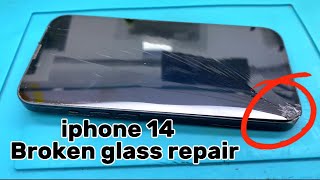 How i Restore Destroyed iphone 14 Cracked Screen Glass….