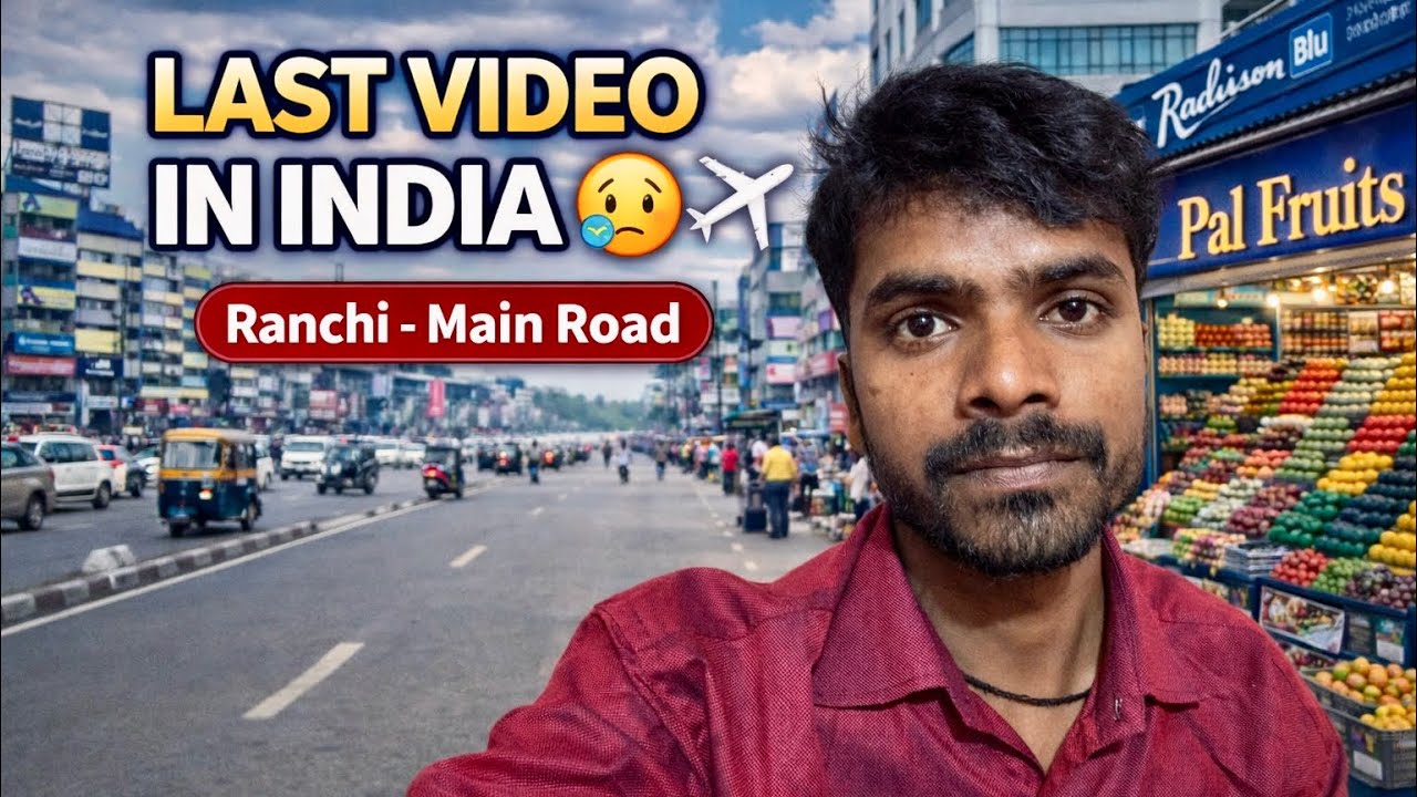 LAST VIDEO IN INDIA ||  Morning View of Ranchi Road 🌄 | Peaceful Travel Vlog