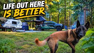 Early Fall Teardrop Camping in our Nucamp Tag | Openroad4wd Edge Roof Top Tent