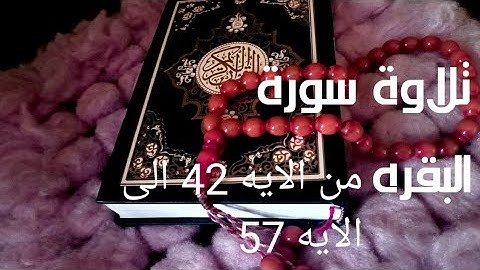 تلاوة ماتيسر من سورة البقرة من الايه 42 الى الايه 57