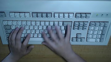 Speedtyping on a UNICOMP Model M Keyboard