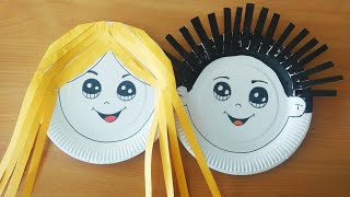 Fun way to improve  kids scissors skill | Easy paper plate craft ideas for kids