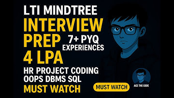 LTI Mindtree Interview Preparation 2026 | 7+ Interview Experiences | HR + Coding + OOPS + DBMS + SQL