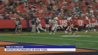 LeQuint Allen runs for 3 first-half touchdowns and Syracuse routs Western Michigan 48-7 Saturday