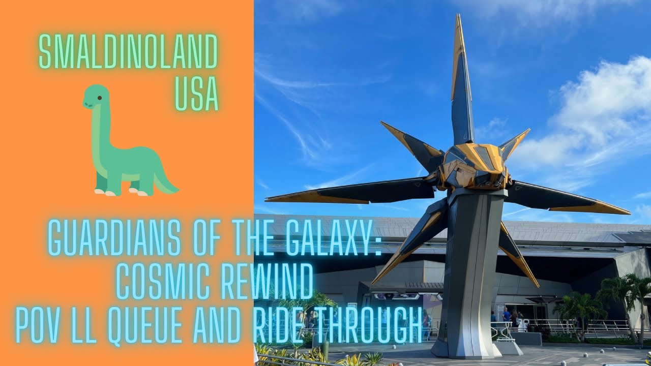 Guardians of the Galaxy, Cosmic Rewind POV Lightning Lane queue and Conga ride through YouTube