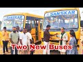 Sanskar school sanchore got two new buses  happy moments