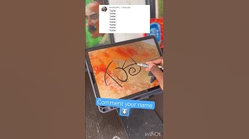 Comment Your Name ⬇️ #calligraphymasters #lettering #calligraphyart #letteringart#artist #procreate