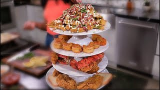 THE ULTIMATE SOUTHERN FRIED SEAFOOD PLATTER & LOADED FRIED OKRA!!