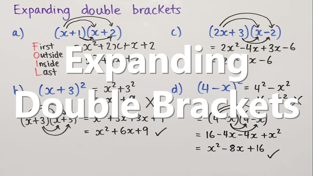 Expanding Double Brackets - YouTube