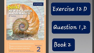 Exercise 12D (Sets and probability) Question 1,2 Think New Syllabus Mathematics 8Th Edition Book 2