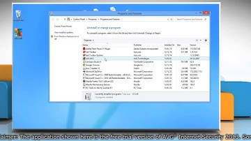 How to repair AVG® Internet Security 2013 in Windows® 8