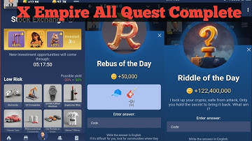 28 September All Quest Code X Empire | X empire Riddle of The day | X Empire Rebus Of the day