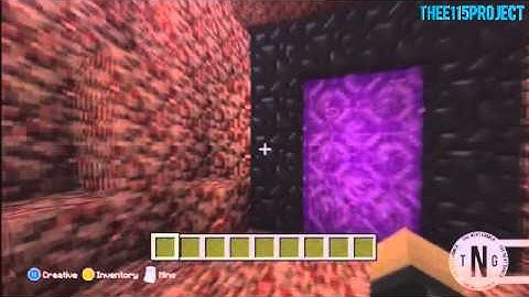 Minecraft Tutorials - Nether Portal Location in Tutorial World