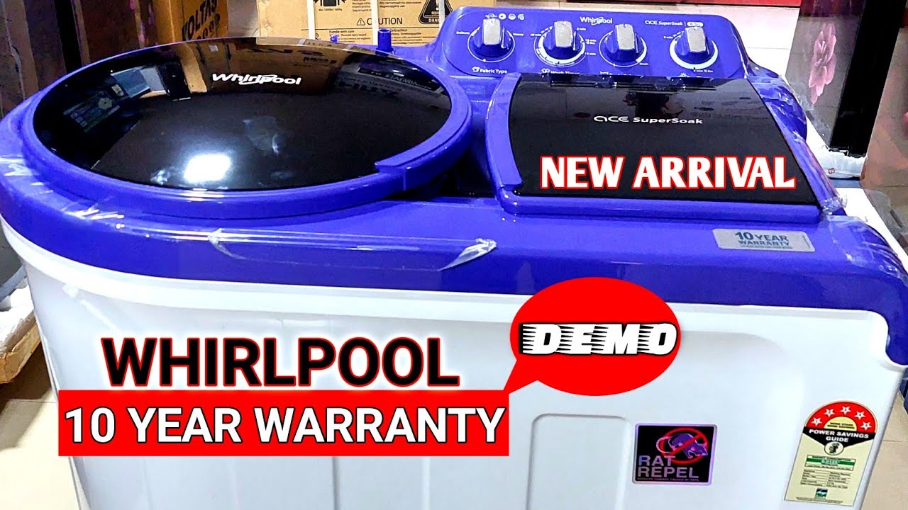 Whirlpool semi automatic 8.5 kg demo How to use whirlpool