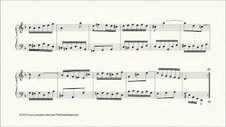 Video thumbnail of "Bach, Prelude in D minor, BWV 935"