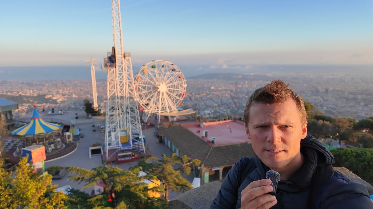 Hike to best view point in Barcelona Budget Travel Daily Vlog - YouTube