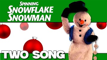 Gemmy Animated Spinning Snowflake Snowman - 2 Song Version