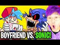 FRIDAY NIGHT FUNKIN BOYFRIEND vs SONIC.EXE!? (LANKYBOX REACTION! *SHOCKING!*)