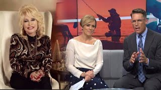 World famous country singer Dolly Parton chats to Hilary Barry and Jeremy Wells