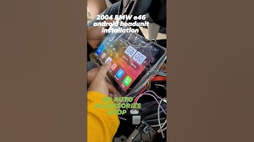 2004 BMW e46 android stereo headunit installation