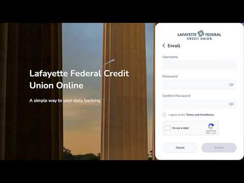 Lafayette Federal's NEW Online Banking - Enrollment