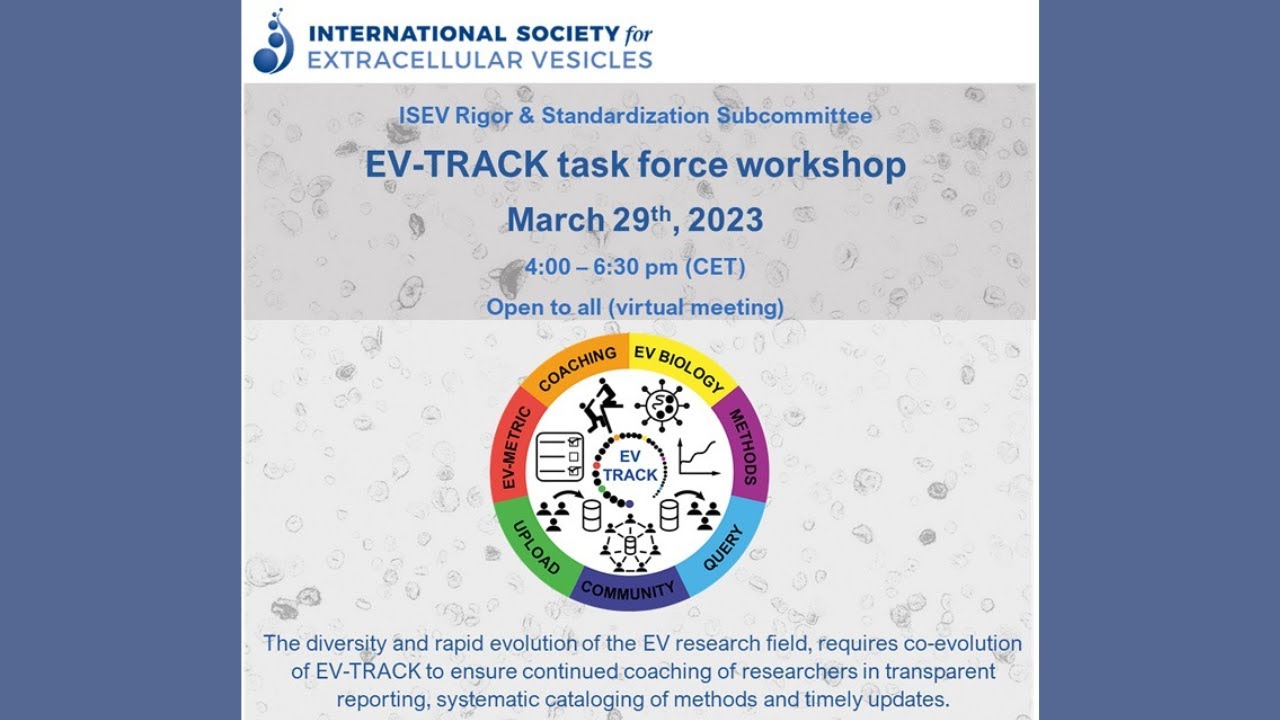 ISEV EV-TRACK Task Force Virtual Workshop 2023