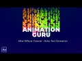 After Effects Tutorial - Echo Text Animation | Typography Tutorial | Free Project File