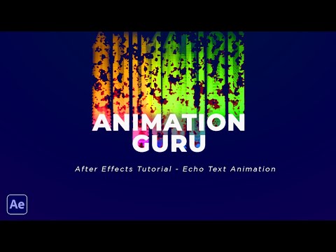 After Effects Tutorial - Echo Text Animation | Typography Tutorial | Free Project File